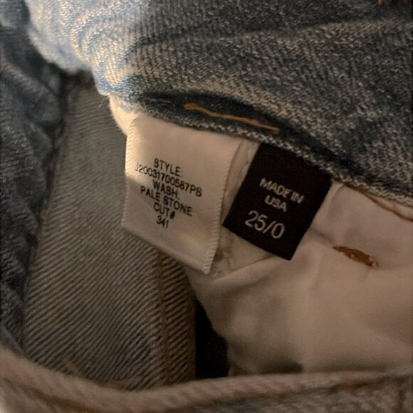 Veronica Beard Monika Extra High Waist Tapered Jean 25 Light Wash Ankle Pleated - Picture 7 of 8